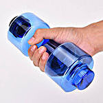 Dumbbell Water Bottle Blue Color