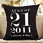 Personalised Important Date Cushion