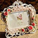 Personalized Floral Pink Photo Frame