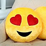 Lovely Hearts Yellow Cushion