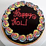 Happy Holi Chocolate Cake Half Kg Eggless