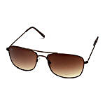 MTV Unisex Brown Rectangular Sunglasses