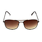 MTV Unisex Brown Rectangular Sunglasses