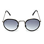 MTV Unisex Grey Round Sunglasses