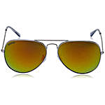 MTV Roadies Green Golden Mirrored Unisex Aviator Sunglasses