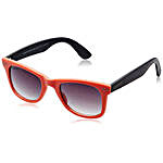 MTV Roadies Orange Grey Unisex Wayfarer Sunglasses