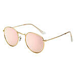 Prishie Retro Rose Gold Sunglasses For Female