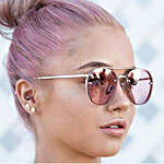 Prishie Transparent Pink Sunglasses For Female