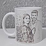 Personalised Couple Sketch Mug