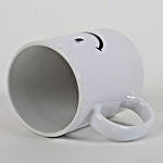 White Ceramic Smiley Mug