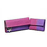 Butterflies Pink N Purple Wallet Combo