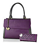 Butterflies Purple Utility Handbag Combo