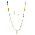 Estelle Gold Plated Necklace and Earring Set