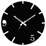 9 To 5 Black Wall Clock