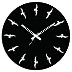 Birds Special Black Wall Clock
