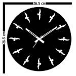 Birds Special Black Wall Clock