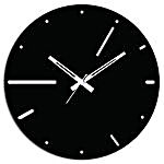 Black N White Wooden Wall Clock