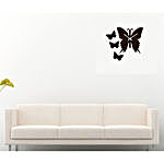 Butterfly Brown Wall Clock