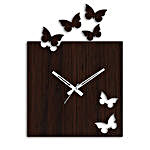 Rectangular Butterfly Wall Clock