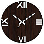 Roman Brown Wall Clock