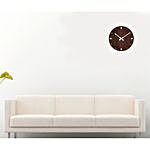 Simple Brown Wooden Wall Clock