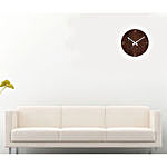 Wooden Wall Clock In Brown