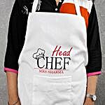 Personalized Head Chef White Apron