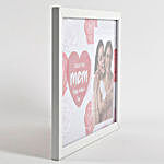 White Personalized Photo Frame for Mom