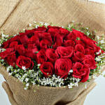 Appealing Red Roses Bunch