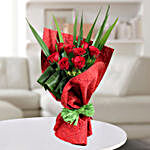 Blooming Red Roses Bunch