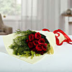 Luxurious Red Roses Bunch