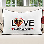 Personalised White Pillow Cover