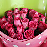 Pretty Pink Roses Bunch