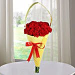 Ravishing Red Carnations Bunch