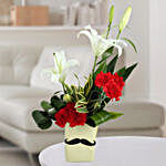 Carnations & Lilies Arrangement For Him
