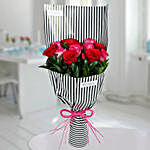 Red N Pink Roses Bunch