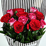Red N Pink Roses Bunch