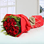 Red Roses Romantic Bunch