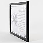 Fathers Day Personalized Black Photo Frame