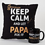 Expert Papa Mug And Cushion Combo