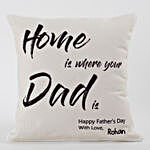 Happy Fathers Day Personalized Cushion