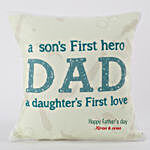 Personalized Comfy Cushion For Dad