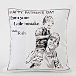 Trendy Fathers Day Personalized Cushion
