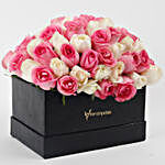 Pink N White Roses In FNP Signature Box