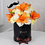 Orange Lilies & Mixed Carnations FNP Box