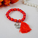 Orange Peace Bracelet Rakhi