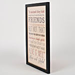 Personalized Black Friendship Day Frame