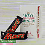 Rakhi And Mars Chocolates Combo
