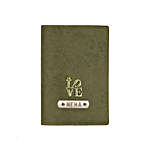 Leather Finish Passport Cover Coffee