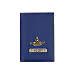 Personalised Passport Cover Navy Blue